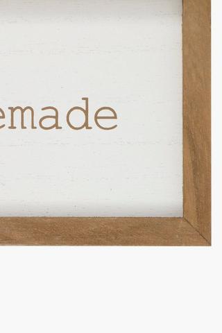 Homemade Happiness Wall Sign, 34x12cm