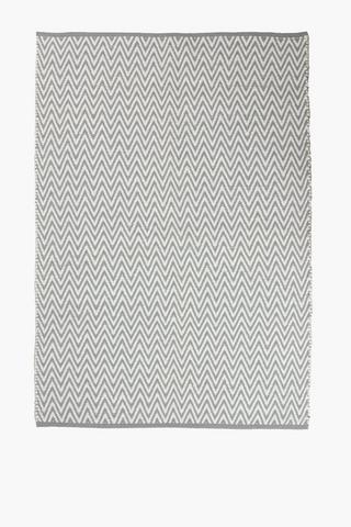 Glen Bay Polycotton Jacquard Geometric Rug, 120x180cm