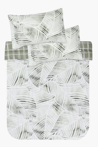 Soft Touch Shaw Botanical Reversible Check Comforter Set