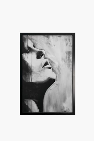 Framed Abstract Face, 60x90cm