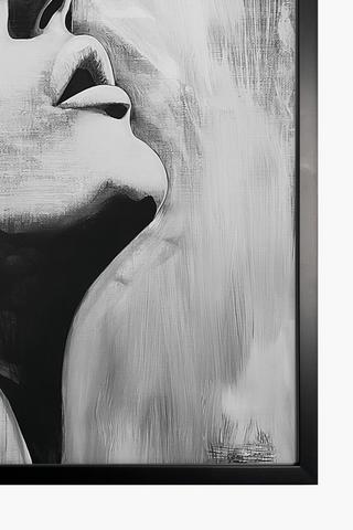 Framed Abstract Face, 60x90cm