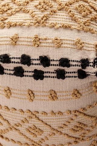 Textured Pouffe