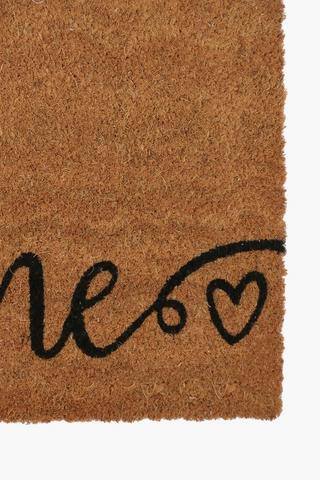 Coir Script Home Door Mat 40x60cm