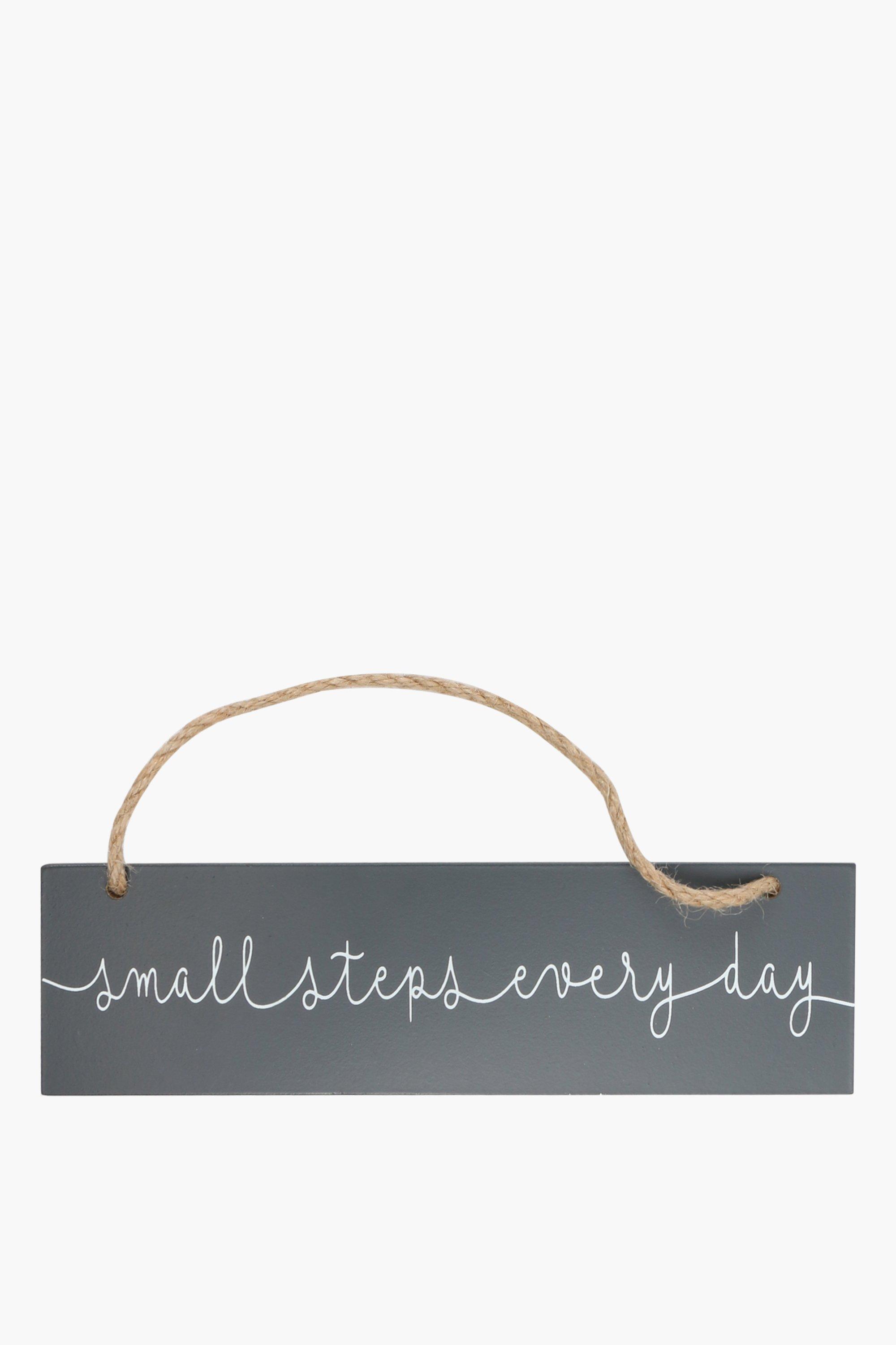 Hanging Small Steps Sign, 13x21cm