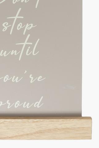 Dont Stop Beaded Sign, 39x23cm