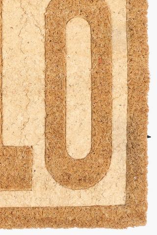 Coir Script Hello Door Mat, 40x60cm