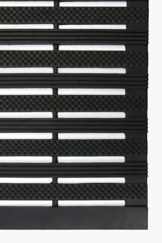 Rubber Lines Door Mat, 45x75cm