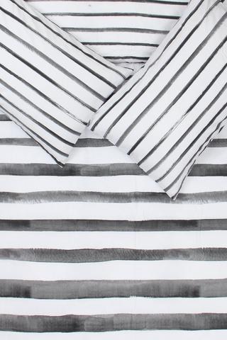 Premium Cotton Carlile Stripe Duvet Cover Set