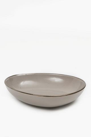 Stoneware Oval Soup Bowl