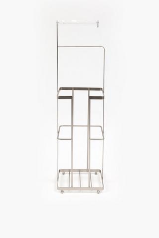 Brushed Metal Toilet Roll Holder
