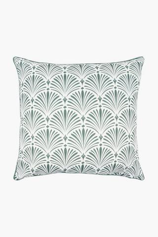 Premium Printed Geo Fans Feather Scatter Cushion, 60x60cm