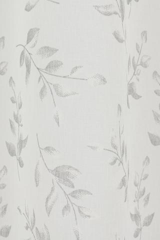 Sheer Printed Vine Leaf Eyelet Curtain, 140x225cm