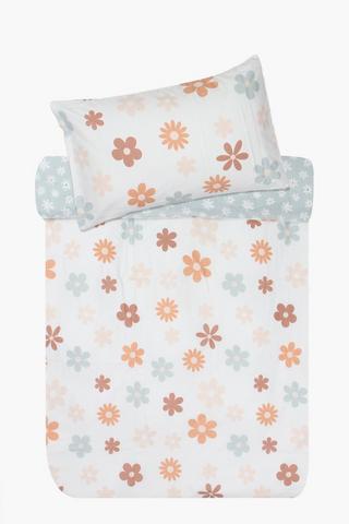 Soft Touch Elmar Flowers Reversible Duvet Cover Set