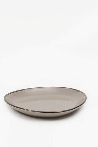 Stoneware Oval Side Plate