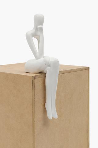 Thoughtful Figure Statue, 9x23cm