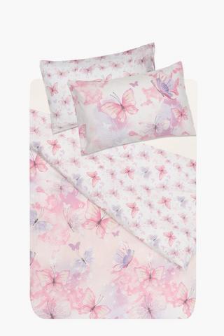 Soft Touch Edlyn Butterflies Reversible Duvet Cover Set