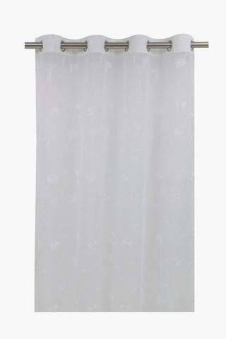 Sheer Lilly Textured Eyelet Curtain, 140x225cm