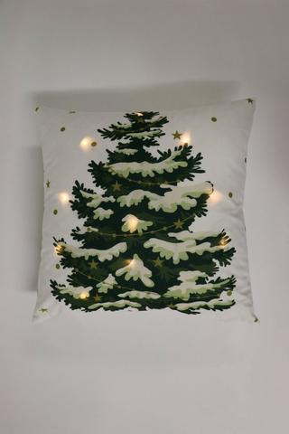 Christmas Printed Light Me Up Scatter Cushion, 50x50cm