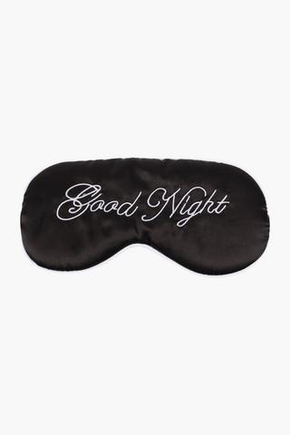 Script Eye Mask Good Night