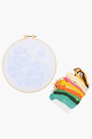 Diy Floral Embroidery Hoop