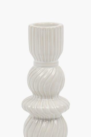 Antique Striped Candle Holder, 8x17cm