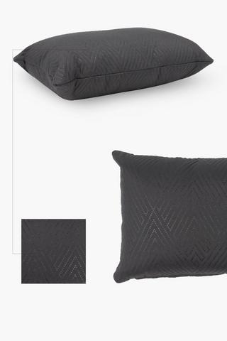 Soft Touch Chevron Usonic Scatter Cushion, 30x50cm