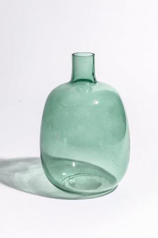 Corozal Glass Vase, 17x25cm