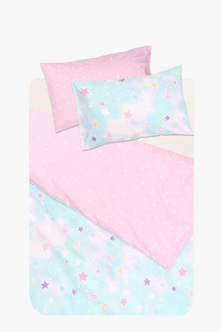 Soft Touch Glow In The Dark Enchanted Fairies Reversible Duvet Cover Set