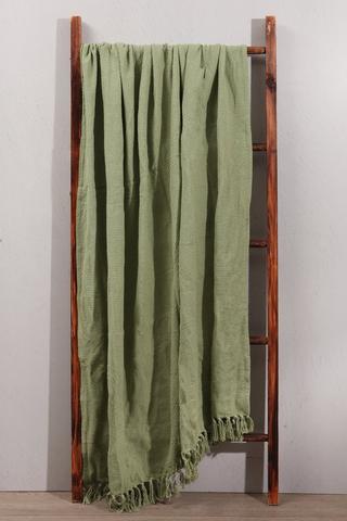 Polycotton Basket Weave Throw, 140x180cm