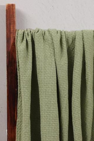 Polycotton Basket Weave Throw, 140x180cm