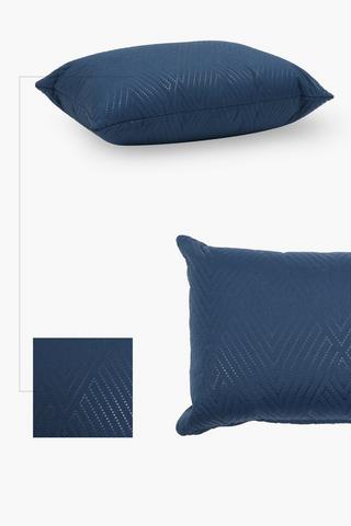Soft Touch Chevron Usonic Scatter Cushion, 30x45cm