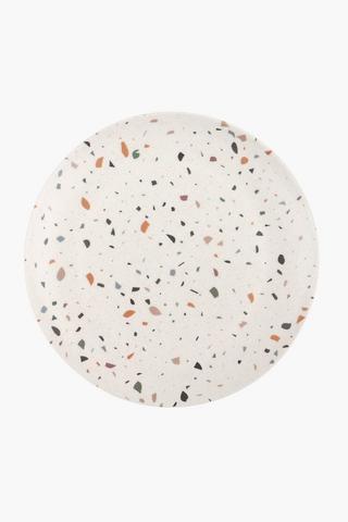 4 Pack Bamboo Terrazzo Dinner Plates