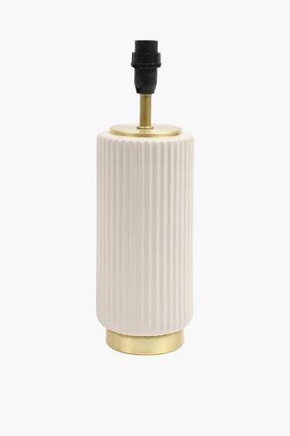 Fluted Ceramic Lamp Base, E14