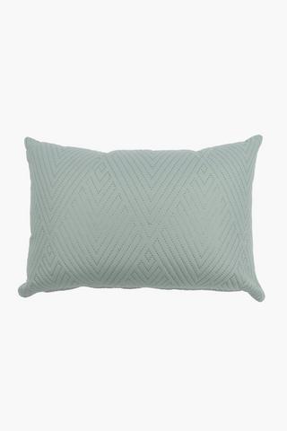 Soft Touch Chevron Usonic Scatter Cushion, 30x45cm