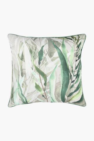 Premium Printed Creighton Leaf Feather Scatter Cushion, 60x60cm