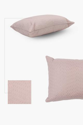 Soft Touch Chevron Usonic Scatter Cushion, 30x45cm