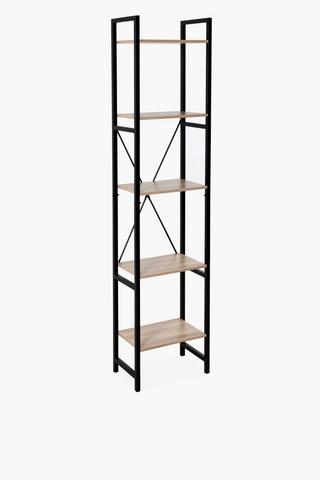 Wood And Metal Standing Shelf