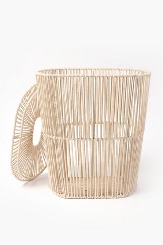Oval Rope Laundry Basket With Lid