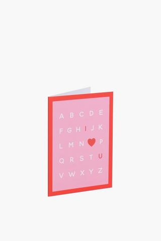 Valentines Gift Card Mini