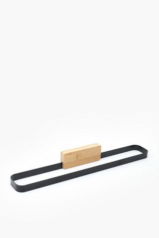 Wooden Adhesive Bathroom Towel Rail