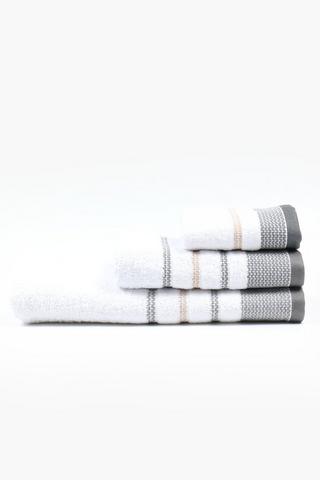 3 Pack Stripe Cotton Towel Set