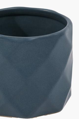 Diamond Geo Planter, 12x13cm