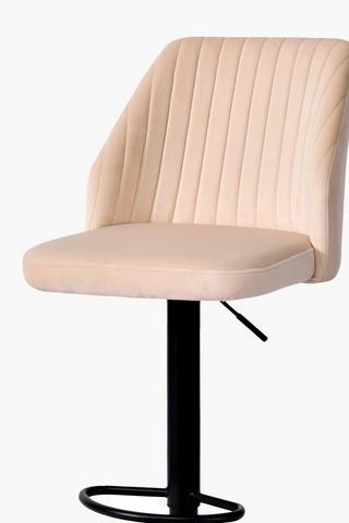 Ribbed Gaslift Bar Chair