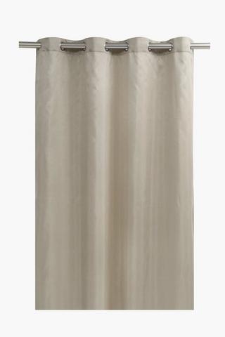Faux Silk Eyelet Curtain, 140x225cm