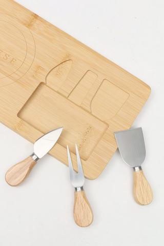 4 Piece Cheese Board Set