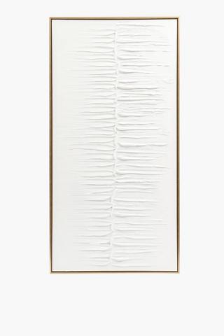 Framed Textured Lines, 60x120cm