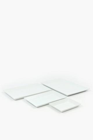 4 Piece Porcelain Platter Set