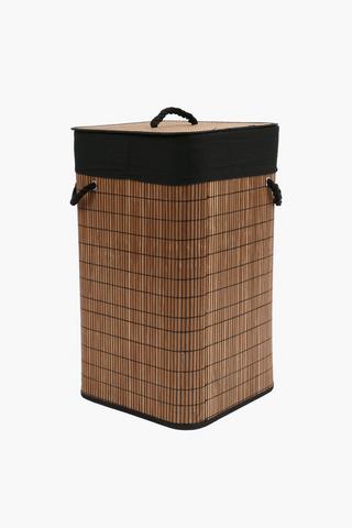 Bamboo Laundry Basket, L35xw25xh58cm