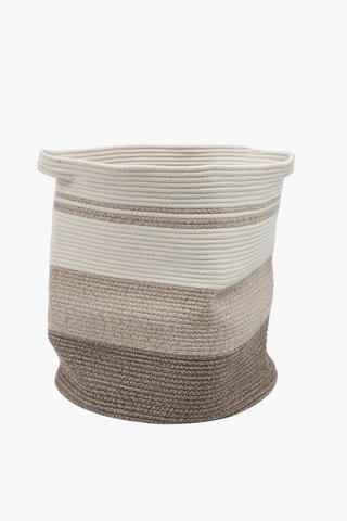 Cotton Rope Laundry Basket, 45cm Round