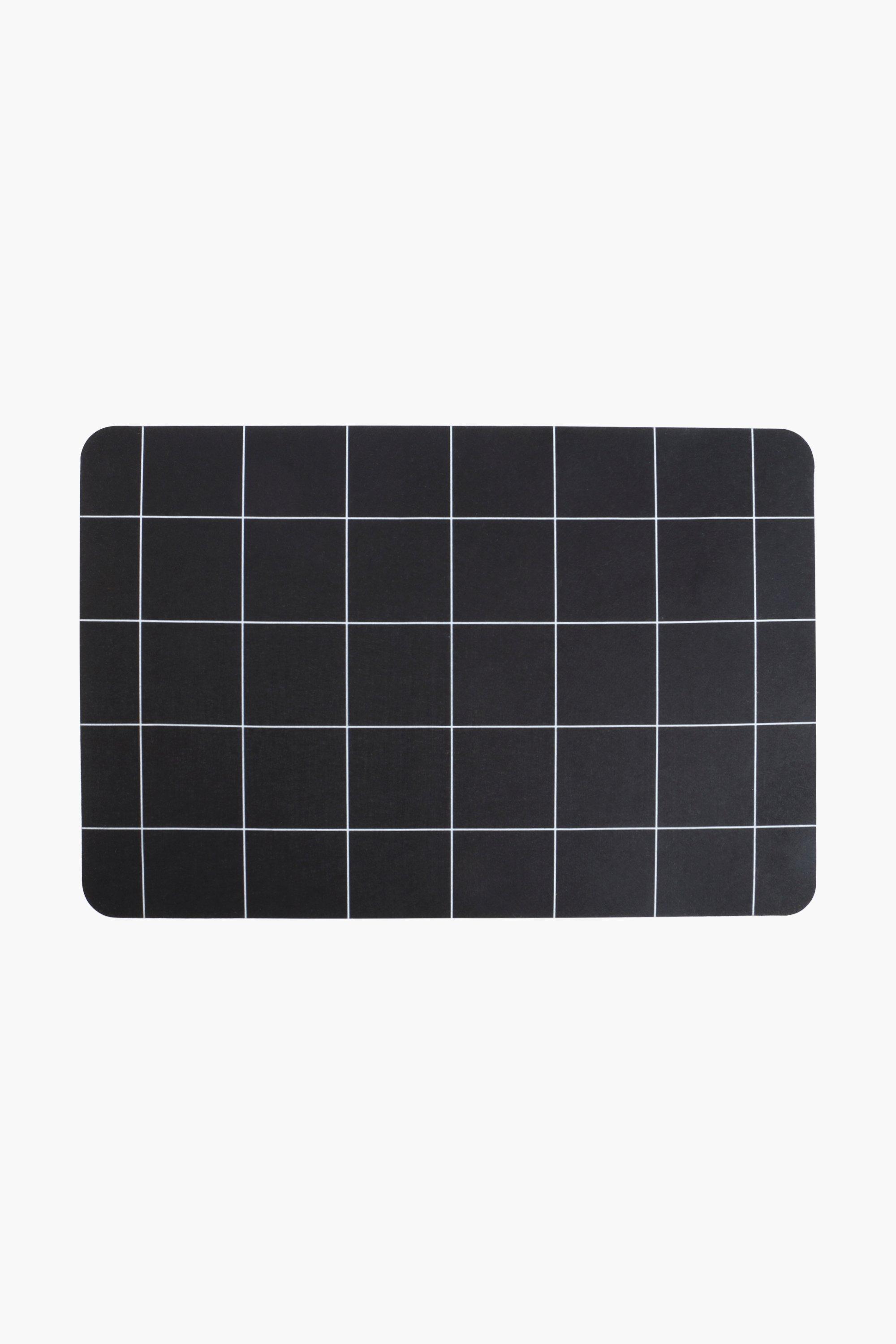 Printed Pvc Check Kitchen Mat, 40x60cm